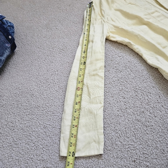 Womans Ellen Tracy Linen Yellow Jacket 8 (M) - Picture 10 of 10